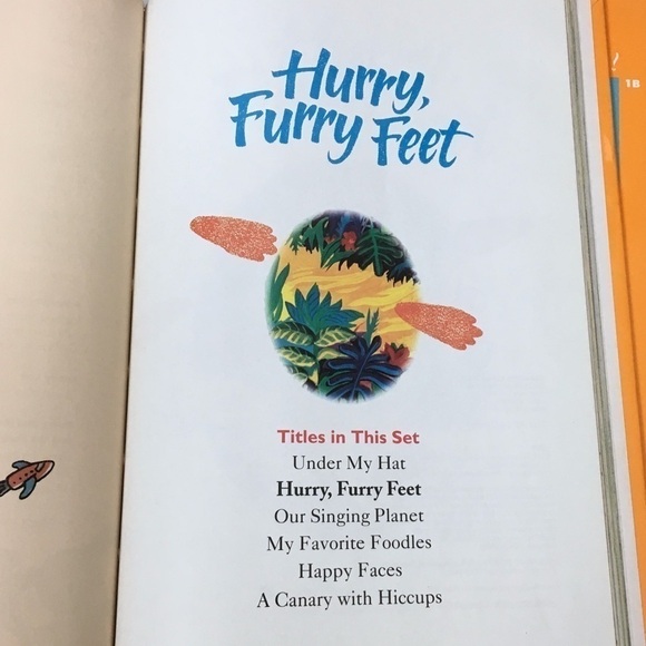 Vintage 90s Childrens Book Hurry Furry Feet Celebrate Reading Classroom Dr Seuss - Picture 3 of 12